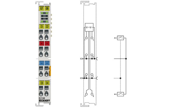 BECKHOFF EL1144 4-Channel Digital Input Terminal 12 VDC Turkey