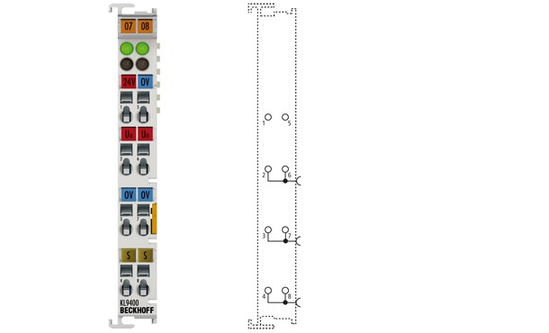 BECKHOFF KL9400 Power Supply Unit Terminal For The K-Bus Turkiye