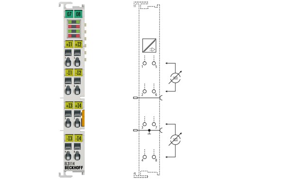 BECKHOFF EL3114 4-Channel Analog Input Terminal Turkiye